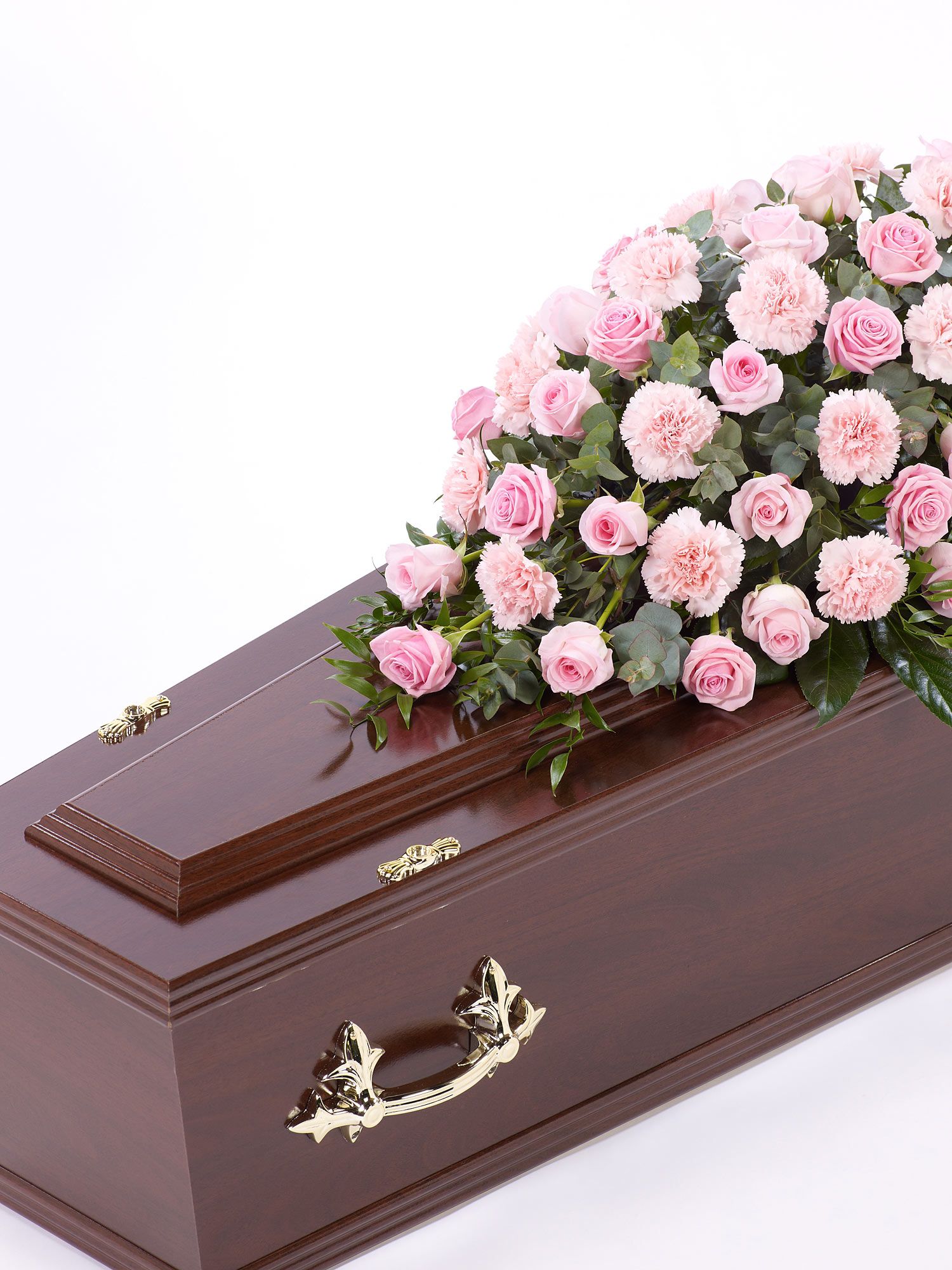 ROSE AND CARNATION CASKET SPRAY